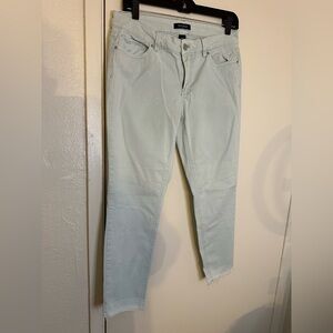 White House Black Market Light Green Skinny Jeans